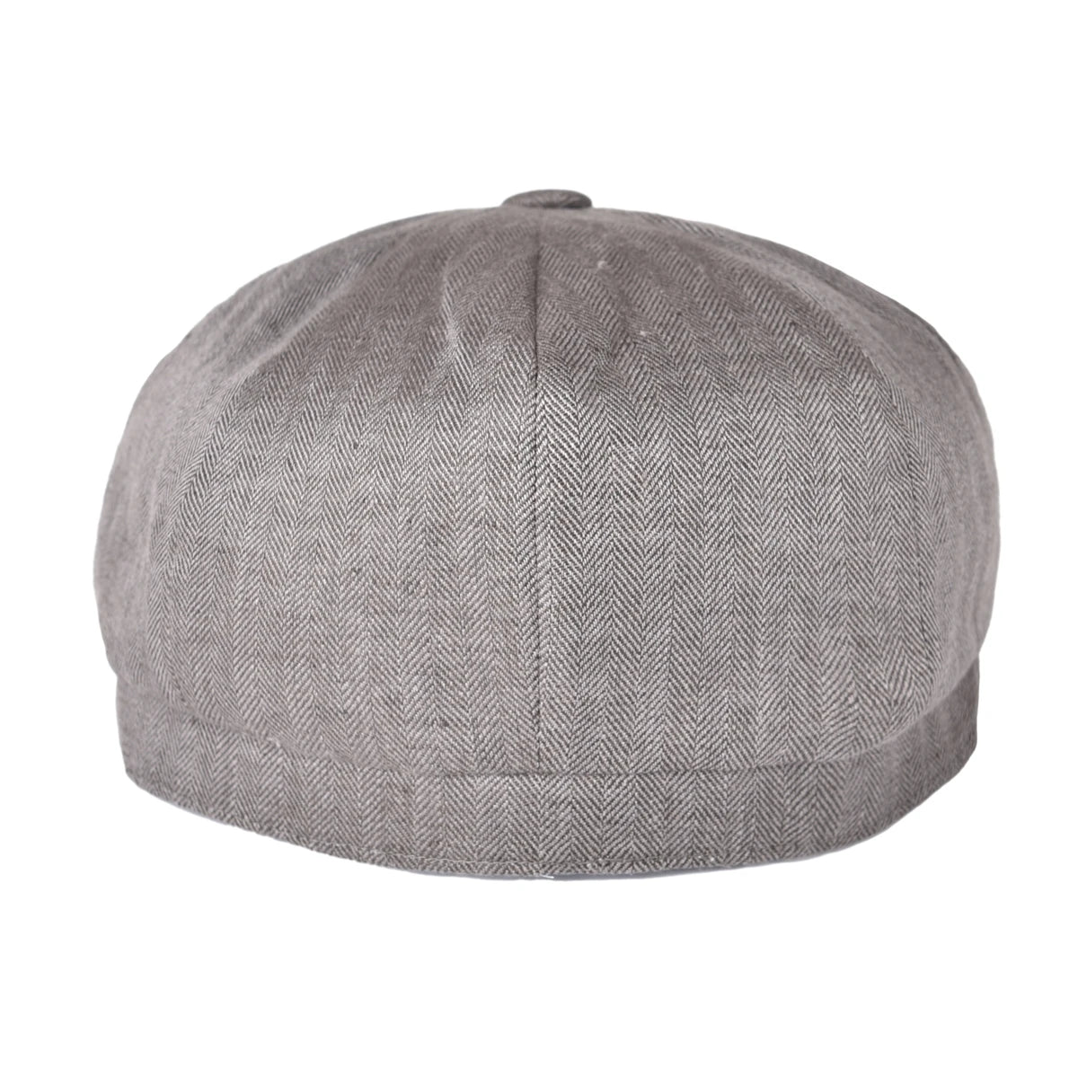 Herringbone Light Gry Linen Bakerboy Caps Newsboy Cap Men Women Lightweight Breathable Flat Hat Beret Hats | TINMICO - TINMICO
