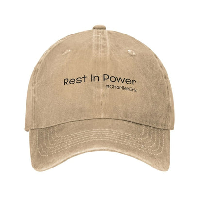 Charlie Kirk  Freedom RIP Baseball Cap is a distressed denim washed sun cap, Hat Freedom  | TMC - TINMICO