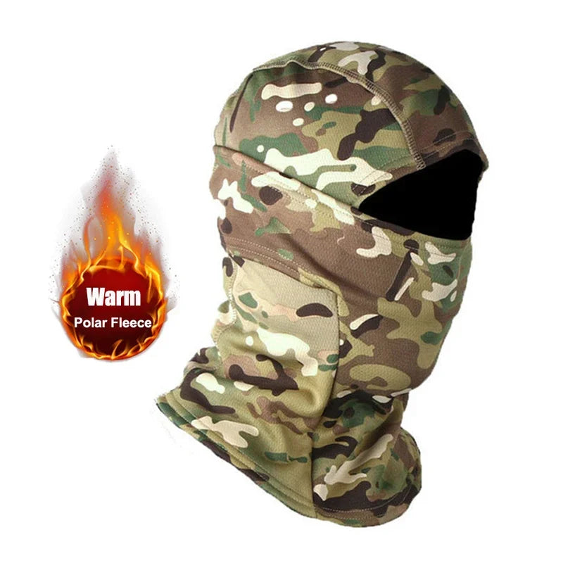 NEW Winter Fleece Warm Camouflage Balaclava Outdoor Cold-proof Ski Cycling Full Face Mask Motorcycle Mask Helmet | TINMICO