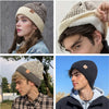 Hat Unisex Two-Tone Winter Hats , Fashion Warm Beanie Cap Casual Winter Knitted | TINMICO