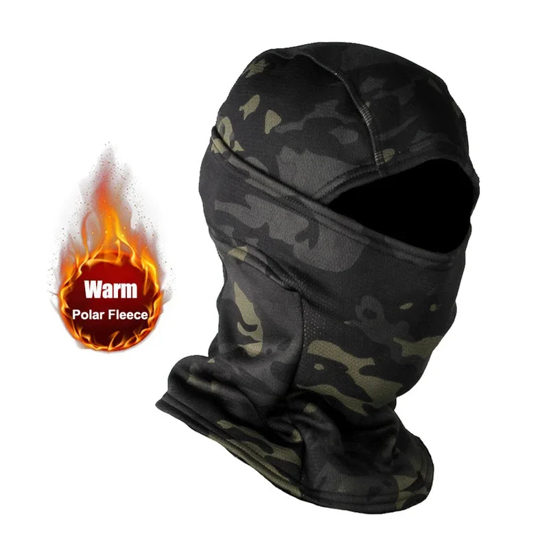 NEW Winter Fleece Warm Camouflage Balaclava Outdoor Cold-proof Ski Cycling Full Face Mask Motorcycle Mask Helmet | TINMICO