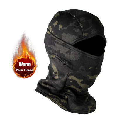 NEW Winter Fleece Warm Camouflage Balaclava Outdoor Cold-proof Ski Cycling Full Face Mask Motorcycle Mask Helmet | TINMICO