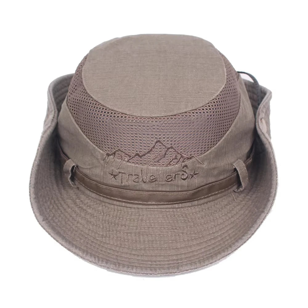 Outdoor Bucket Hat Men Summer Breathable Panama Cap | TINMICO - TINMICO