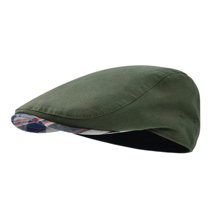 TINMICO Jangoul Mens Flat Cap Soft Vintage Linen Hats Casual Retro Newsboy Hat Beret for Male Driving Ivy Hats Summer Autumn - TINMICO