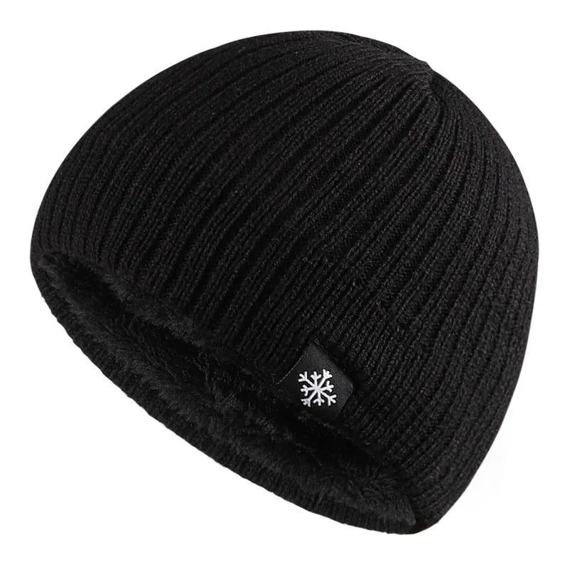 New Autumn/Winter Fleece Thick Knitted Thermal Blend Hat | TINMICO