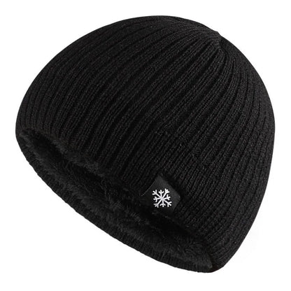 New Autumn/Winter Fleece Thick Knitted Thermal Blend Hat | TINMICO
