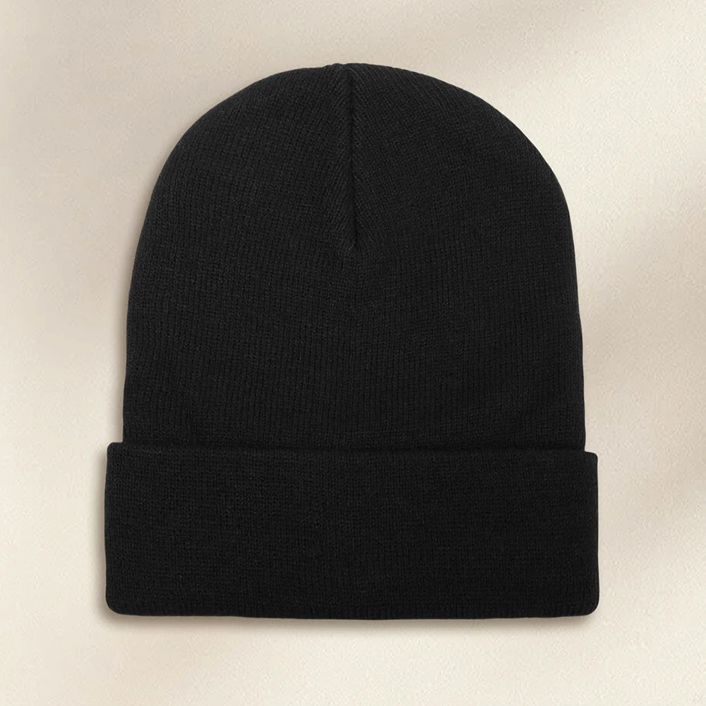 Hip Hop Hat 1PCS Men's Autumn,Winter Fashion Versatile Warm Hat Acrylic Letter Embroidered Knitted Hat Comfortable | TINMICO