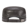 Winter Leather Cadet Army Cap Cabbies Adjustable Soft Flat Top Military Style Hat for Men | TINMICO - TINMICO