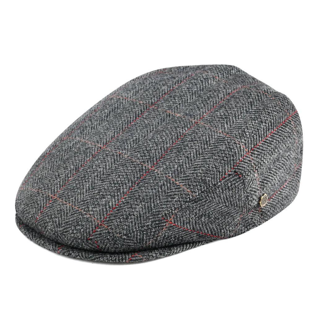 TMC Wool Tweed Herringbone Irish Cap Men Women Beret Cabbie Driver Hat Newsboy Caps Golf Ivy - TINMICO