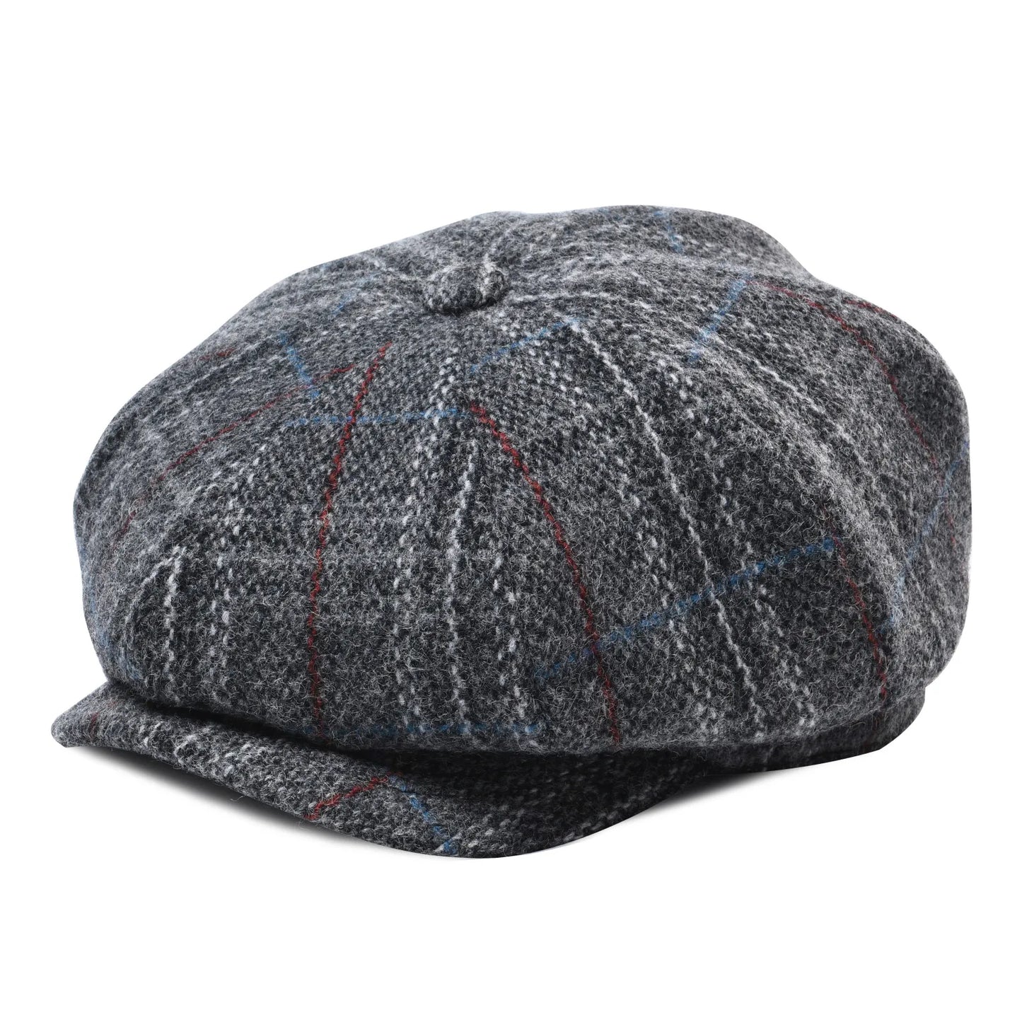 New Wool Newsboy Cap Herringbone Men British Flat Cap | TINMICO - TINMICO