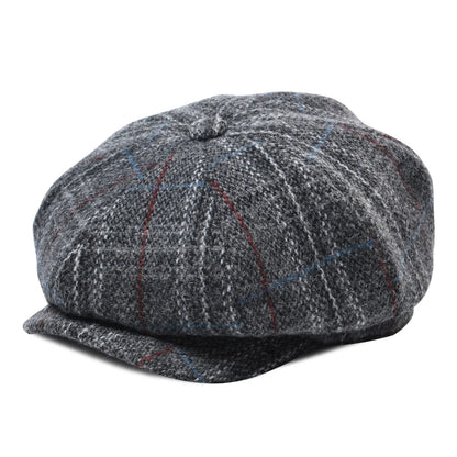 New Wool Newsboy Cap Herringbone Men British Flat Cap | TINMICO - TINMICO