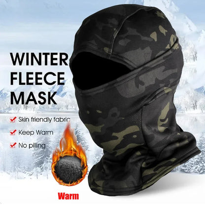 NEW Winter Fleece Warm Camouflage Balaclava Outdoor Cold-proof Ski Cycling Full Face Mask Motorcycle Mask Helmet | TINMICO