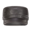 Winter Leather Cadet Army Cap Cabbies Adjustable Soft Flat Top Military Style Hat for Men | TINMICO - TINMICO