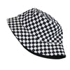 Black and white Checkered Chessboard Checkered Hat Female and Male Hip-Hop Street Dance Graffiti Skateboard Hat | TINMICO
