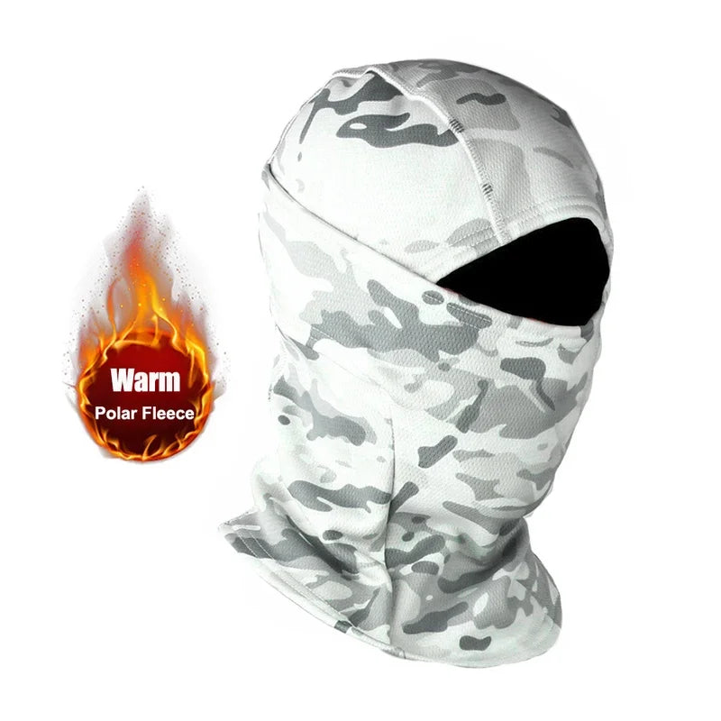 NEW Winter Fleece Warm Camouflage Balaclava Outdoor Cold-proof Ski Cycling Full Face Mask Motorcycle Mask Helmet | TINMICO