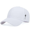 New Unisex Simple Cross Water Drop Embroidery Baseball Caps Spring and Autumn Outdoor Adjustable Casual Hat Sunscreen Hat | TINMICO