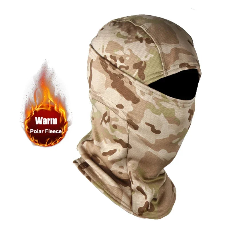 NEW Winter Fleece Warm Camouflage Balaclava Outdoor Cold-proof Ski Cycling Full Face Mask Motorcycle Mask Helmet | TINMICO