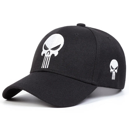New Unisex Skull Head Embroidery Baseball Caps Spring Autumn Outdoor Adjustable Casual Hats Sunscreen Hat | TINMICO