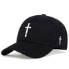 New Unisex Simple Cross Water Drop Embroidery Baseball Caps Spring and Autumn Outdoor Adjustable Casual Hat Sunscreen Hat | TINMICO