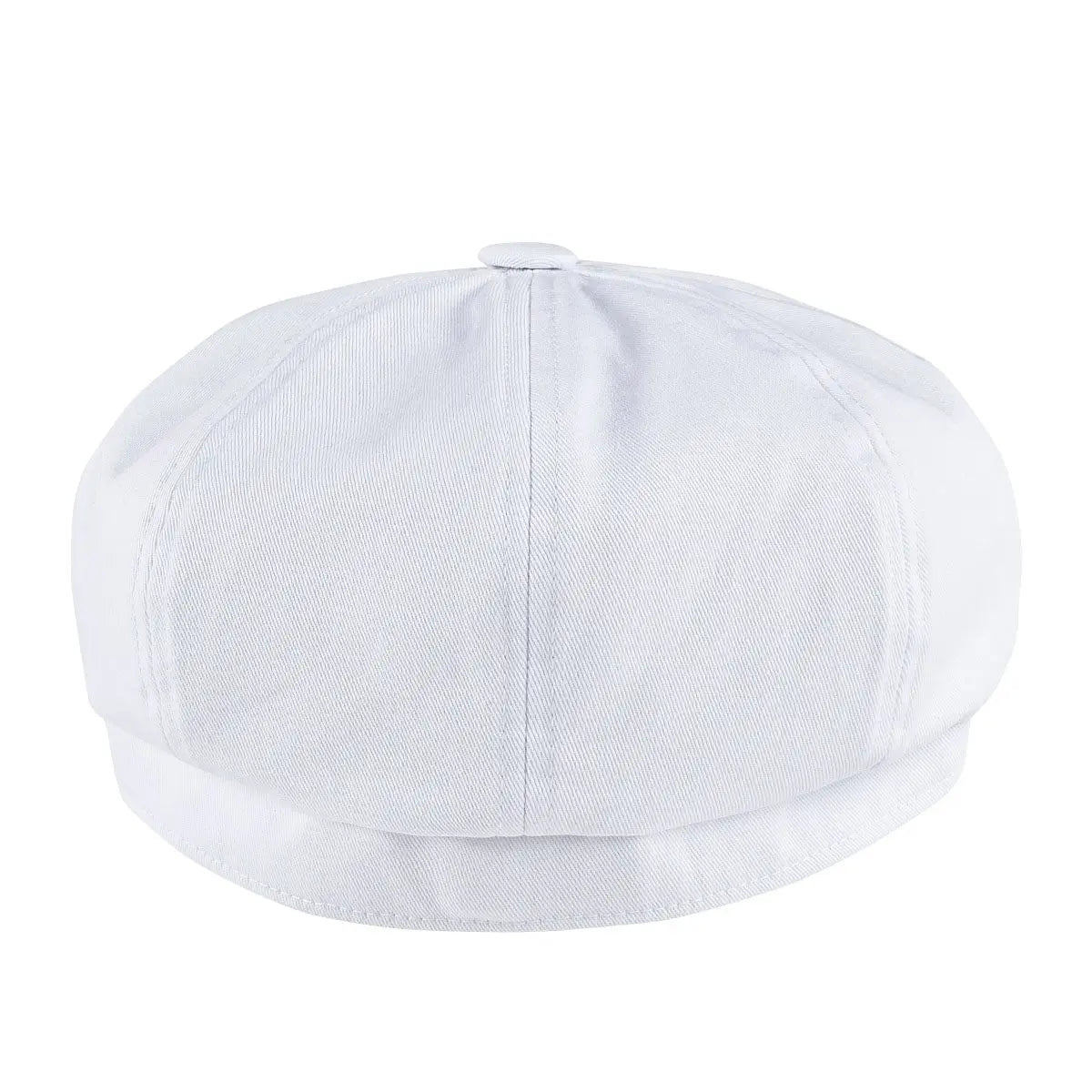 Newsboy Cap Men's White Twill Cotton Hat Women's Baker Boy Caps Retro Big Headpiece | TINMICO - TINMICO