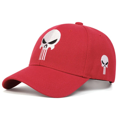 New Unisex Skull Head Embroidery Baseball Caps Spring Autumn Outdoor Adjustable Casual Hats Sunscreen Hat | TINMICO