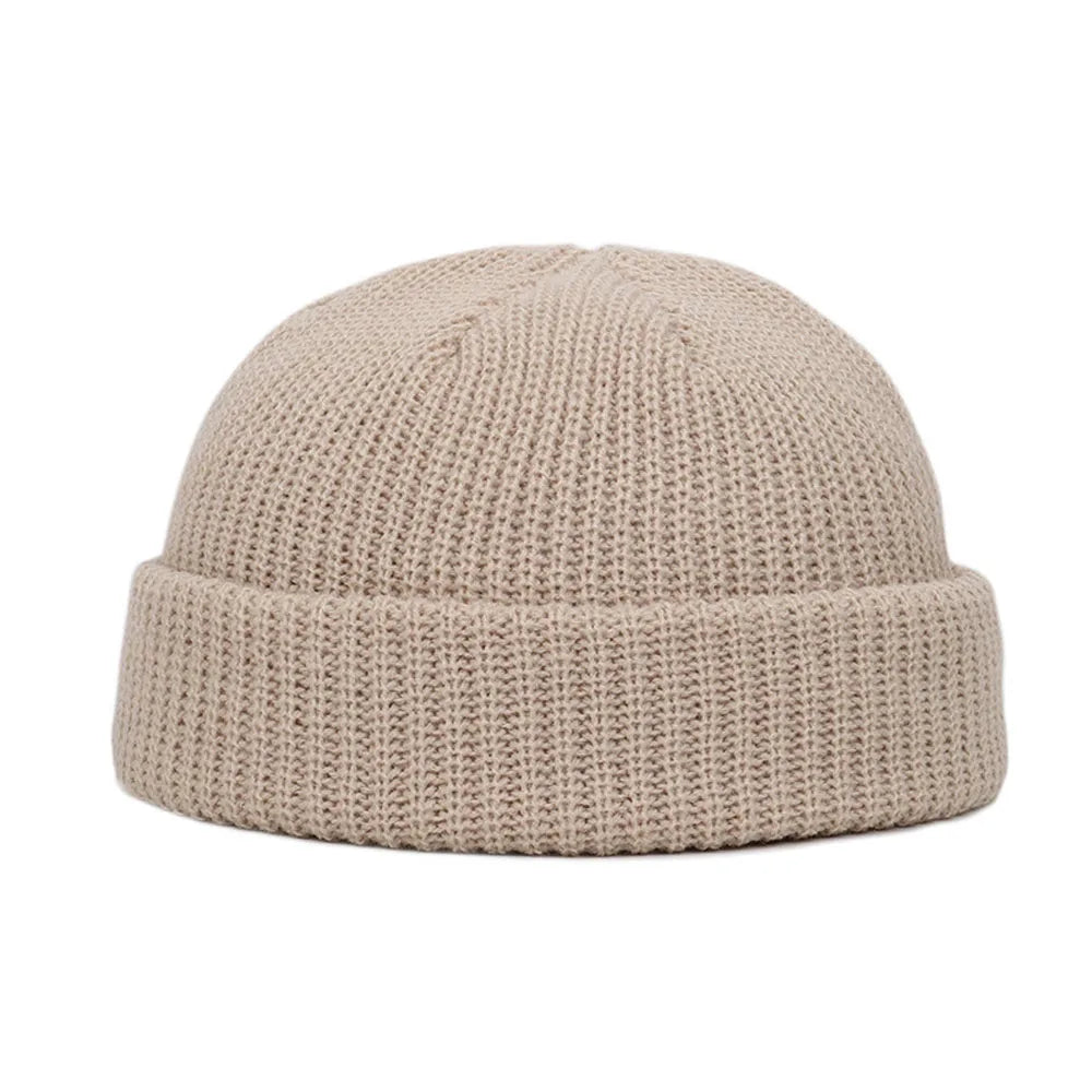 Winter Warm Beanies Casual Short Thread Hip Hop Hat Adult Men | New - TINMICO