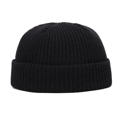 Winter Warm Beanies Casual Short Thread Hip Hop Hat Adult Men | New - TINMICO