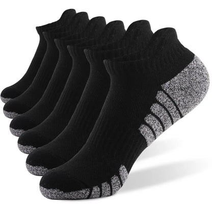 New thickened towel bottom running socks mesh boat socks non-slip breathable sports socks Low cut Men's socks Women's socks,3pairs | TINMICO
