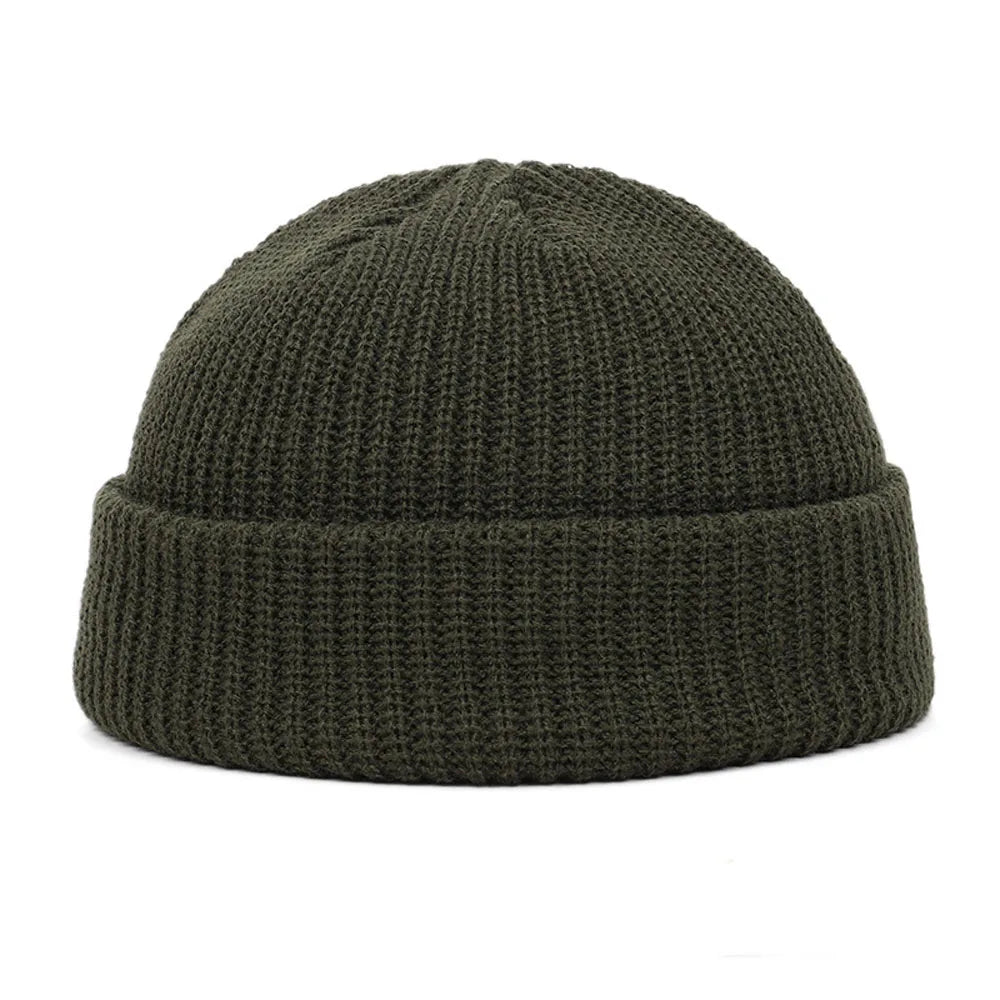 Winter Warm Beanies Casual Short Thread Hip Hop Hat Adult Men | New - TINMICO