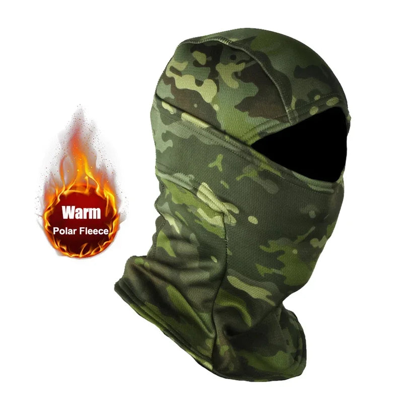 NEW Winter Fleece Warm Camouflage Balaclava Outdoor Cold-proof Ski Cycling Full Face Mask Motorcycle Mask Helmet | TINMICO