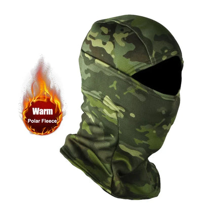 NEW Winter Fleece Warm Camouflage Balaclava Outdoor Cold-proof Ski Cycling Full Face Mask Motorcycle Mask Helmet | TINMICO