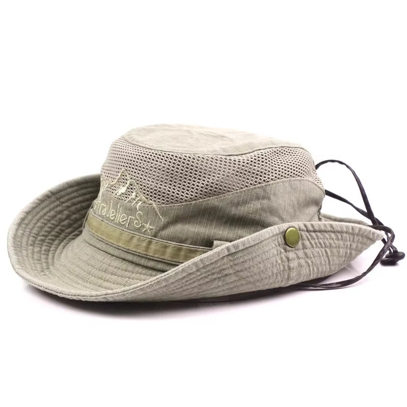 Outdoor Bucket Hat Men Summer Breathable Panama Cap | TINMICO - TINMICO