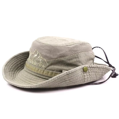 Outdoor Bucket Hat Men Summer Breathable Panama Cap | TINMICO - TINMICO