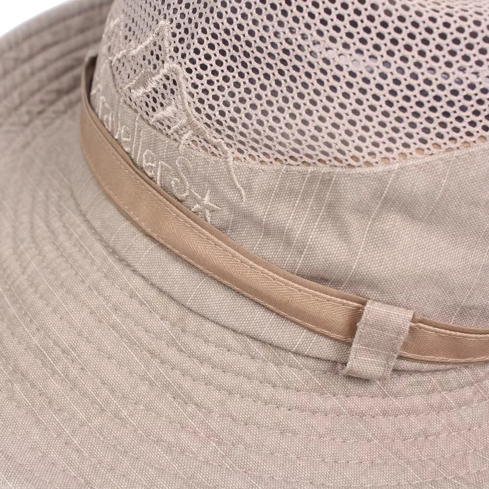 Outdoor Bucket Hat Men Summer Breathable Panama Cap | TINMICO - TINMICO