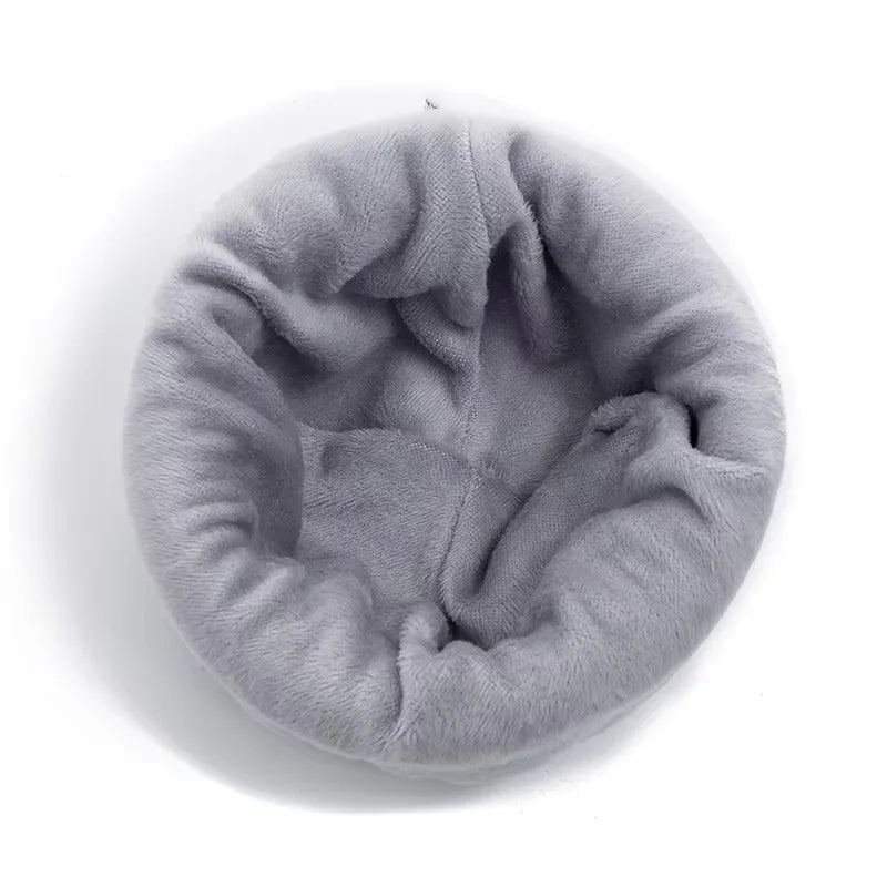 Sports Knitted Hat Unisex Winter Hat Plush Fleece Warm Cap Snow Label Soft Beanie Hat For Men Women Outdoor| TINMICO