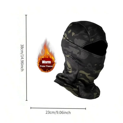 NEW Winter Fleece Warm Camouflage Balaclava Outdoor Cold-proof Ski Cycling Full Face Mask Motorcycle Mask Helmet | TINMICO