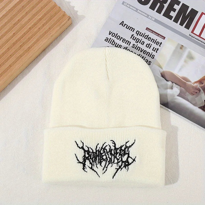 New Warm Women's Men's Winter Urine Cap Gothic Street Punk Knitted Urine Cap Fashion Warm Skulies Urine Cap | TINMICO