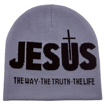 Knit Hat Autumn/Winter Outdoor Thermal Hat Unisex Pullover Hat Jesus| TINMICO - TINMICO