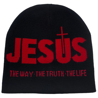 Knit Hat Autumn/Winter Outdoor Thermal Hat Unisex Pullover Hat Jesus| TINMICO - TINMICO