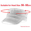 TINMICO Washed Cotton Military Cadet Army Caps for Men Vintage Flat Top Hats - TINMICO