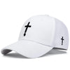 New Unisex Simple Cross Water Drop Embroidery Baseball Caps Spring and Autumn Outdoor Adjustable Casual Hat Sunscreen Hat | TINMICO