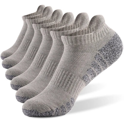 New thickened towel bottom running socks mesh boat socks non-slip breathable sports socks Low cut Men's socks Women's socks,3pairs | TINMICO
