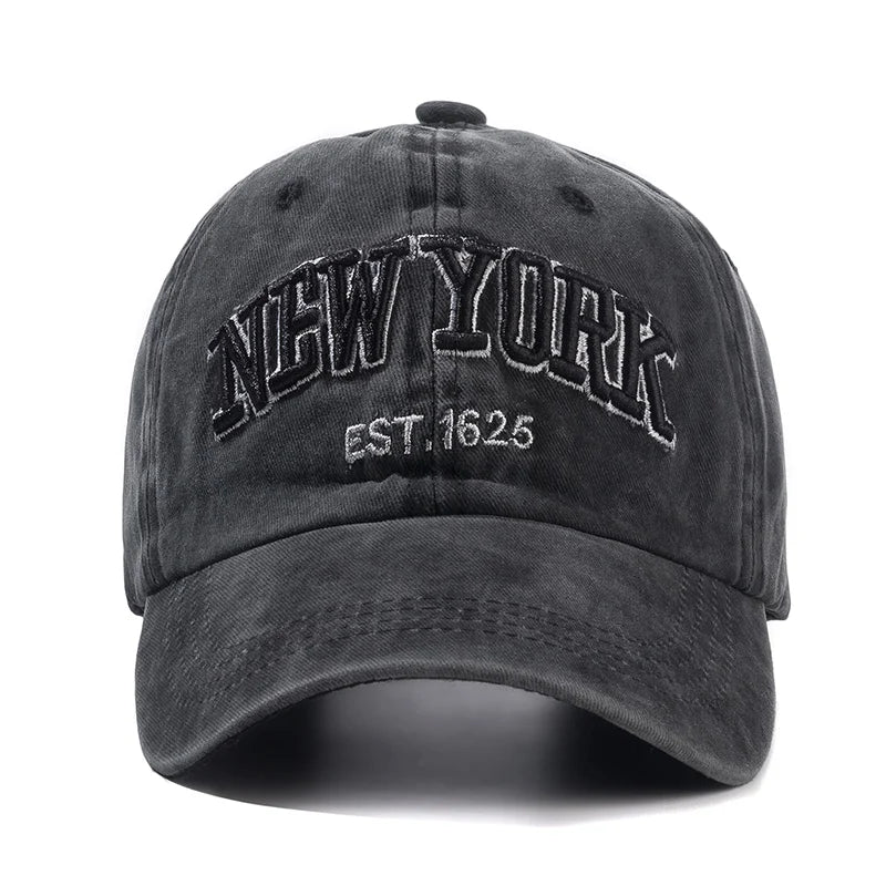 New York Washed Cotton Cap Gorras Snapback Caps Baseball Caps Sun protection Casquette Dad Hat Outdoors Cap For Men Women | TINMICO