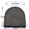 New Hats Men Winter Knitting Thick Beanie Hat Double Layer Solid Color Velvet Warm Bonnet Cap, Men's Skullies Beanies Knitted Wool  | TINMICO