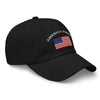 America First Hat (Embroidered Cotton Dad Cap) USA Patriot, July 4th Pride, Made in USA - TINMICO