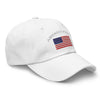 America First Hat (Embroidered Cotton Dad Cap) USA Patriot, July 4th Pride, Made in USA - TINMICO