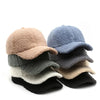 Autumn Winter Baseball Cap Women Artificial Lamb Wool Hats Keep Warm Cap Plush Baseball Caps Spring Baseball Cap | TINMICO - TINMICO