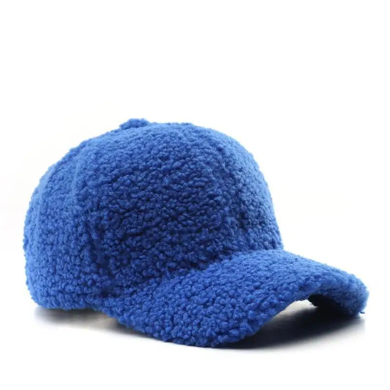 Autumn Winter Baseball Cap Women Artificial Lamb Wool Hats Keep Warm Cap Plush Baseball Caps Spring Baseball Cap | TINMICO - TINMICO