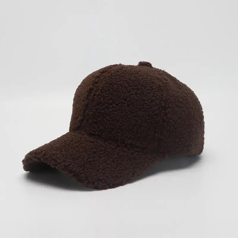 Autumn Winter Baseball Cap Women Artificial Lamb Wool Hats Keep Warm Cap Plush Baseball Caps Spring Baseball Cap | TINMICO - TINMICO