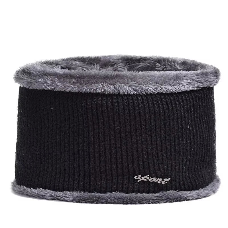 Baseball Cap Male,New Winter Men Hat Outdoor Ear Protection Warm Thick Bicycle Knitted Cap Scarf Windproof Visors | TINMICO - TINMICO